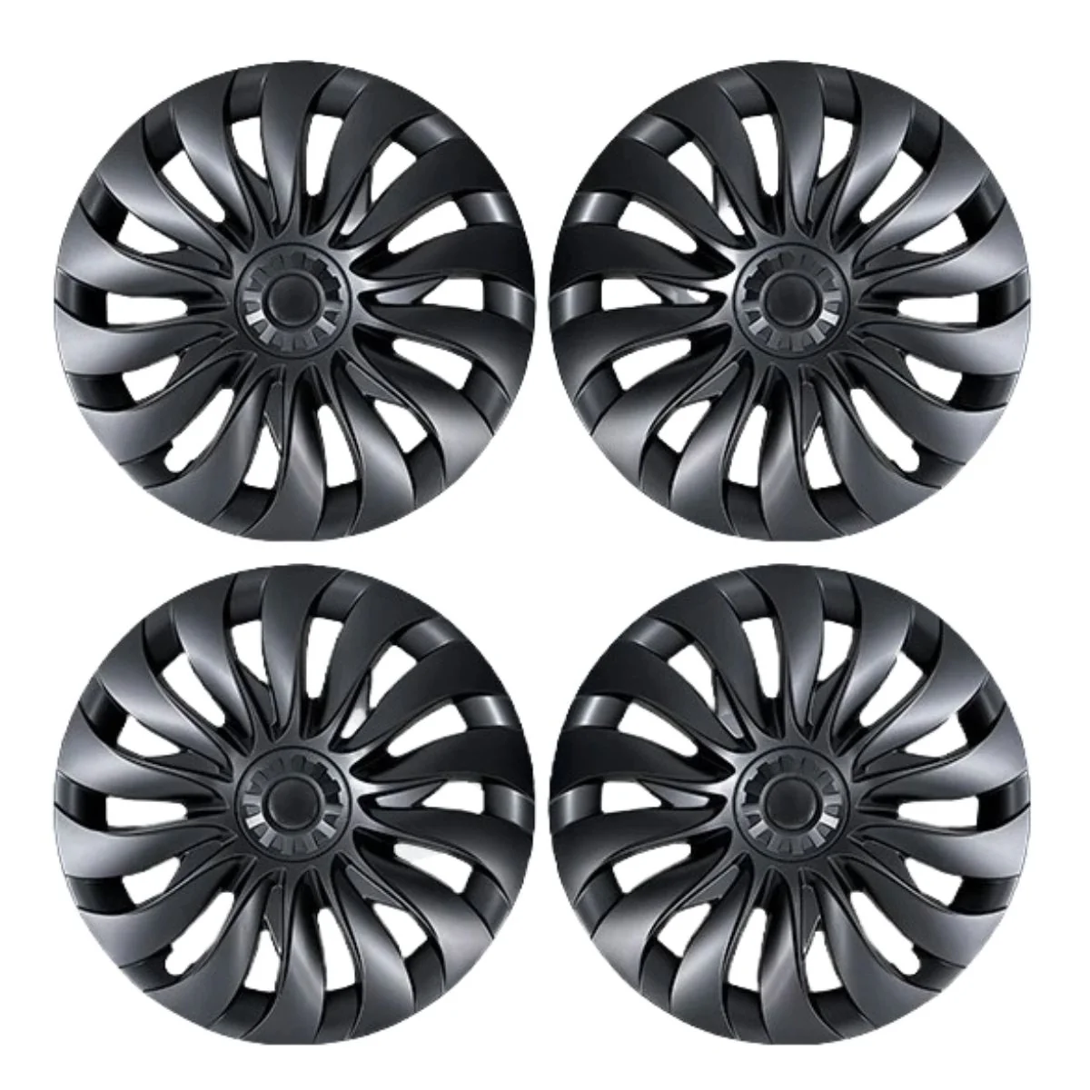 Tesla Model 3 2024+ Highland Wieldoppen 18 Inch Mat Zwart Überturbine
