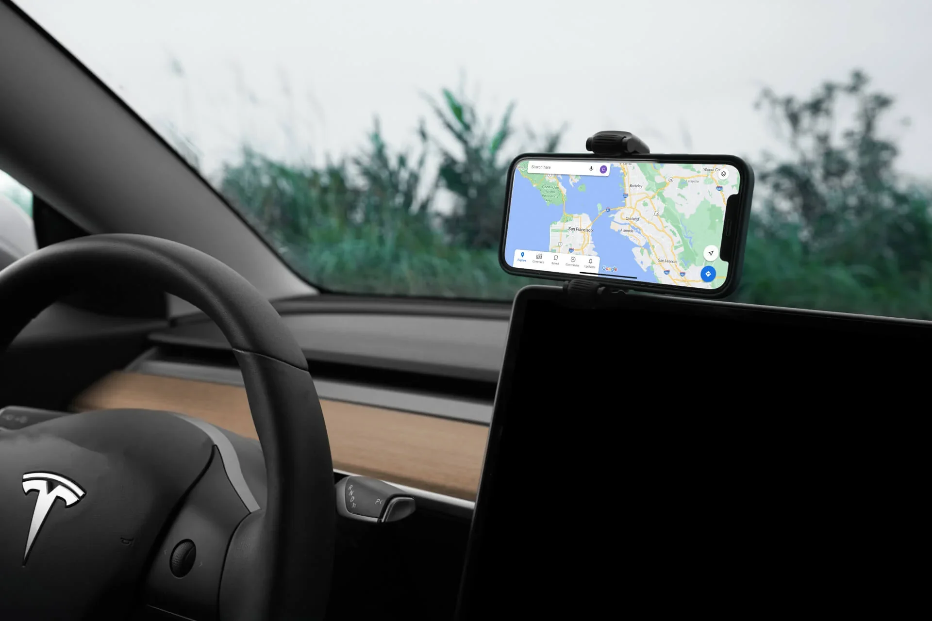 Tesla Model 3 Telefoonhouder Android Draadloos Opladen - Image 4