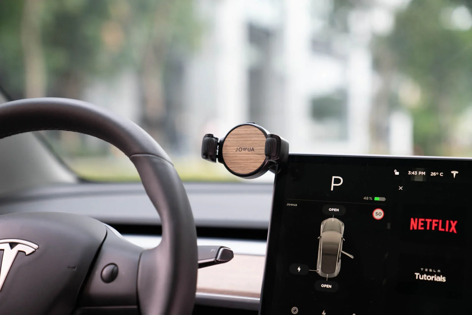 Tesla Model 3 Telefoonhouder Android Draadloos Opladen - Image 6
